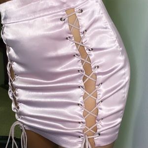 Lace Up Skirt